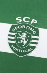 Sporting Lisbon 2025/26 home jersey with club crest and green design.