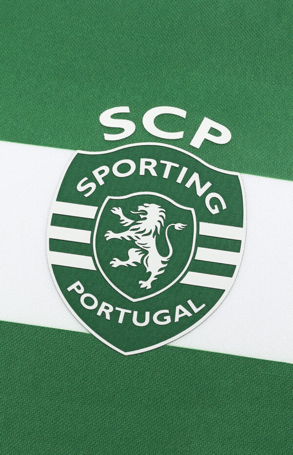 Sporting Lisbon 2025/26 home jersey with club crest and green design.