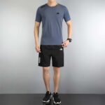 Men's Adidas sports T-shirt and shorts in four colors.