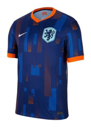 Netherlands Away Football Jersey 2024 with Lion crest and modern design.