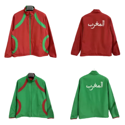 Morocco Club Windproof Reversible Jacket Football Team Training Jacket