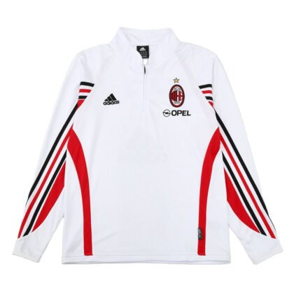 AC Milan White Retro Training Suit Top