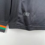 Black football jersey featuring Kinetic System technology for enhanced performance.