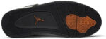 Undefeated Air Jordan 4 Retro sneaker with black and orange accents.