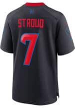 CJ Stroud Houston Texans Navy Blue Football Jersey.
