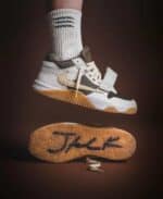 Travis Scott x Jordan Jumpman Jack TR sneakers in Sail colorway.