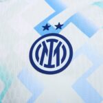 Official Inter Milan away football jersey for 2025/26 season. Authentic design with club logo and st.