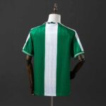 Nigeria Classic 1996 home football jersey with green and white vertical stripes.