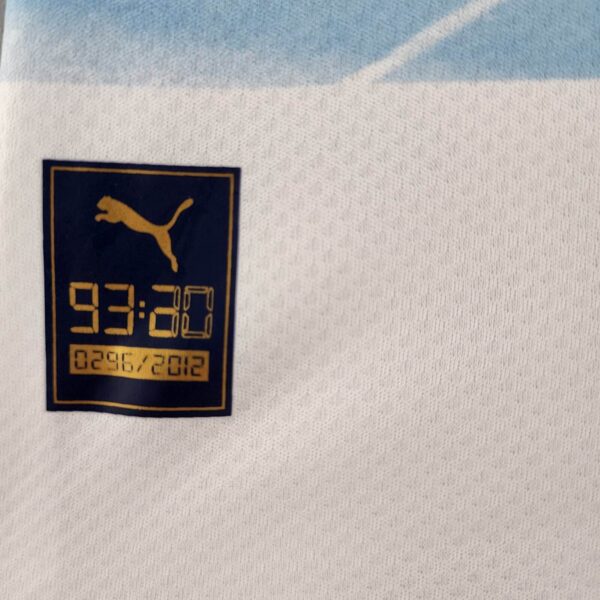 Limited Edition Manchester City Jersey with Aguero 11, 2022/23 season, authentic football merchandis.
