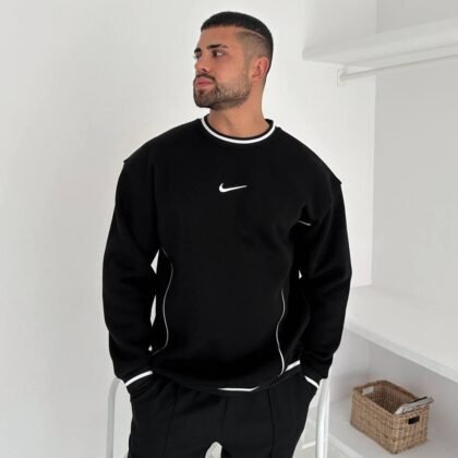 Nike Ribana Oversized Sweat – Black