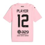 Palermo F.C. home jersey 2023/24 with pink design and team logo.