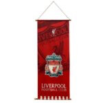 Liverpool Football Club flag for indoor and outdoor display, featuring team crest and colors.