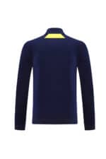 Authentic Boca Juniors football jacket for 2025/26 season, navy blue with yellow accents.