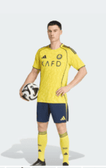 AL Nassr 2025/26 home football jersey with team logo and authentic design.