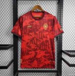 Portugal Red Special Edition 2024 football jersey with vibrant design and team crest.