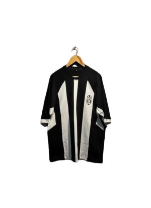 Juventus special edition football jersey with black and white stripes. Perfect for fans and collecto.