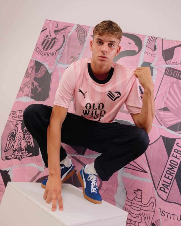 Authentic Palermo F.C. home jersey 2023/24 for fans and players.