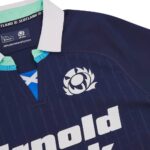 Official Scotland football jersey for men, 2025 home kit by Macron.