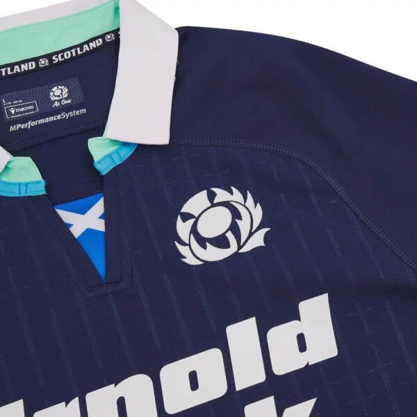 Official Scotland football jersey for men, 2025 home kit by Macron.