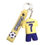 Football Legend Ronaldo Mini Jersey Keychain, Soccer Fan Gift.