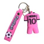 Mini Messi Football Jersey Keychain, Soccer Fan Gift, Football Legends Collectible.