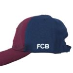 Cap with FCB logo, navy and maroon colors, adjustable fit.
