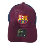 Barcelona FC embroidered logo sports cap for fans.