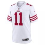 Nike Brandon Aiyuk 49ers White Football Jersey.