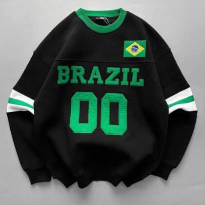 Brazil Oversized Sweatshirt – Premium Football Streetwear Edition