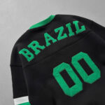 Brazil oversized sweatshirt with bold green lettering and number 10, perfect for football fans.