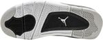 Air Jordan 4 Military Black sneaker with iconic Jumpman logo and durable sole. Perfect for basketbal.