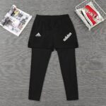 Men's athletic long shorts with inner leggings, ideal for sports and casual wear.