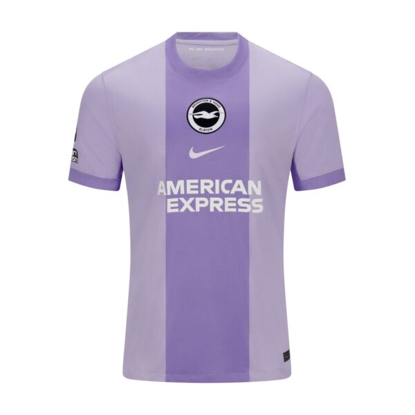 Brighton & Hove Albion away football jersey for 2025/26 season.