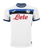 Atalanta away football jersey 2024/25 with team logo and sponsor, perfect for fans and sportswear en.