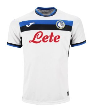 Atalanta away football jersey 2024/25 with team logo and sponsor, perfect for fans and sportswear en.