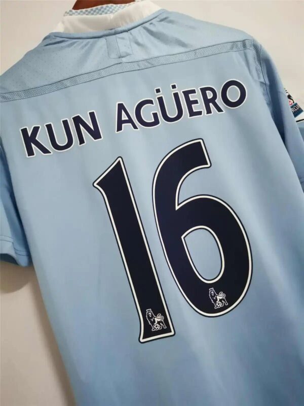 Kun Agüero Manchester City limited edition football jersey.
