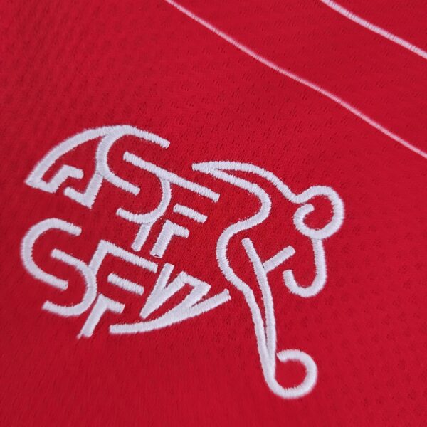Switzerland WORLD CUP Home JERSEY 2022/23 with team logo and red design.
