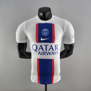 PSG third football jersey 2022/23 with Qatar Airways sponsor and PSG logo.