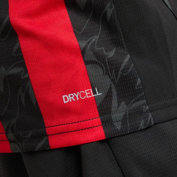 AC Milan kids home football kit 2025/26 with DryCell technology for optimal performance.