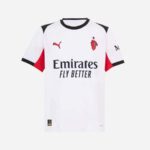 Authentic AC Milan football jersey with Puma logo and Emirates sponsor.