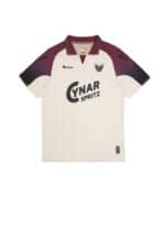 Authentic UAE national team football jersey featuring sponsor logo and maroon accents on shoulders a.