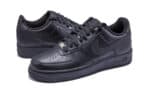 Black Air Force Low 1 sneakers for men and women.