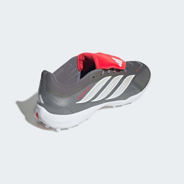 High-performance Predator League turf football shoes with fold-over tongue, ideal for soccer players.