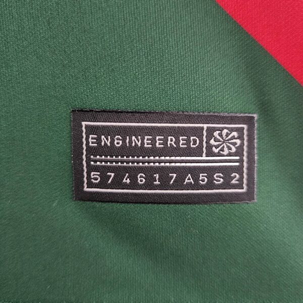 Official Portugal 2022 Ronaldo World Cup Final jersey label with "Engineered" tag and serial number.