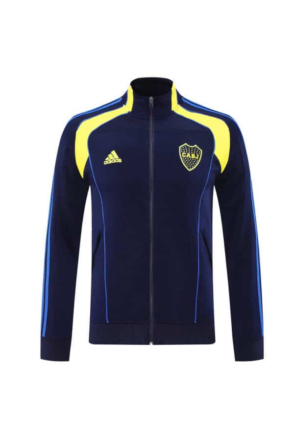 Boca Juniors football jacket 2025/26 with team logo and sporty design. Perfect for fans and athletes.