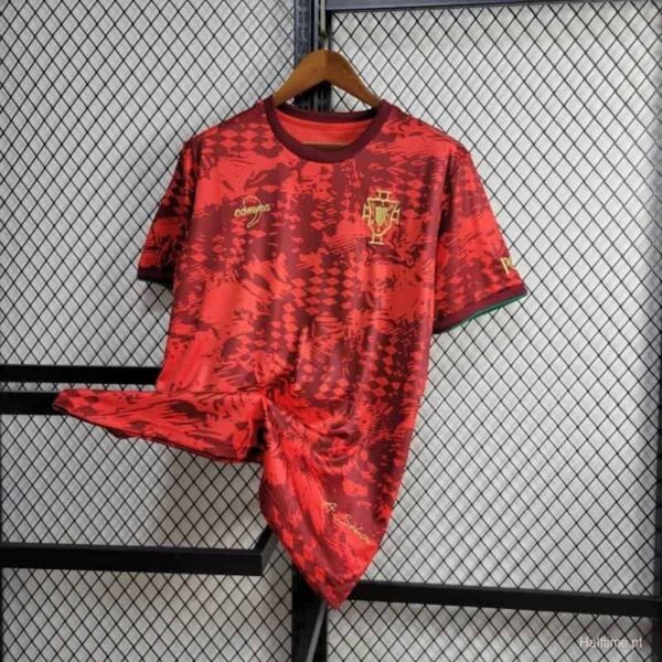 Portugal Red Special Edition football jersey 2024 for fans and players.