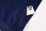 Boca Juniors jacket with phone pocket, perfect for fans, sportswear, and team apparel.