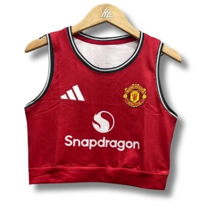 Man United Home Women Crop Top