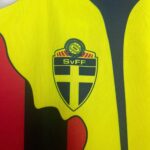Close-up of Ibrahimovic Special Edition Jersey with Swedish Football Federation logo.