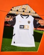 Valencia CF official home football jersey with team logo and sponsor.